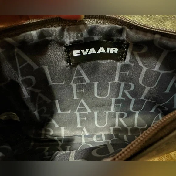 Furla Two-Tone Yellow and Gray Cosmetic Bag Furla Eva Air bag - Picture 9 of 15